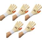 kit 05 Luvas Segurança Vulcanizada Orange Volk CA 21367 Tamanho:EGCor:Laranja