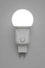Kit 05 Luz Noturna Branca Tomada 1W Bivolt 2 em 1 Quarto Infantil, Iluminacao Noturna, Luminaria de Tomada