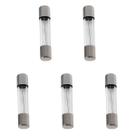 Kit 05 Peças Fusíveis de Vidro 20AGF 5x20mm 4A / 250V Fusi Bras