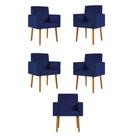 Kit 05 Poltronas Nina Decorativa para Recepção Balaqui Decor Kit 05 Poltronas Nina Decorativa para Recepção Balaqui Decor