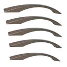 Kit 05 Puxadores Monte Carlos 23cm com furação 160mm Bronze - EdeCasaMoveis