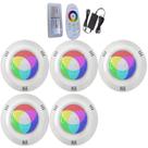 Kit 05 REFLETOR LED PISCINA HIPER LED 15W ABS RGB ROSCA