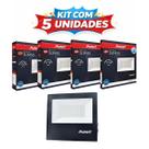 Kit 05 Refletores Led 50w Br6500k Slim50 Bivolt 3750 Avant