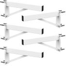 Kit 05 Suportes para Pia Cozinha Granito Parafusar Grapa Bancada Mármore 60 cm Robusto - Branco
