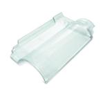 Kit 05 Telhas De Vidro Americana Transparente