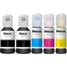 Kit 05 tintas Compatível Para Epson L4150, L4160, L4260, L6161 Kit 05 tintas Compatível Para Epson L4150, L4160, L4260, L6161