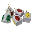 Kit 05 un Adaptadores De Tomada Cubo 10A/20A 250v Universal