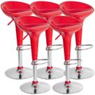 Kit 05 Un Banquetas Giratória Alta Tulipa Lotus Assento Abs prime.office P010 Kit 05 Un Banquetas Giratória Alta Tulipa Lotus Assento Abs prime.office P010