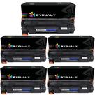 Kit 05 Unid Toner Alto Rendimento Compatível Com Impressoras HP Laser Jet Pro M1536dnf P1606dn M1522nf M1522nf Média 2000 Páginas