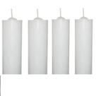 Kit 05 Velas De 7 Dias Brancas 100% Parafina Pura 200g