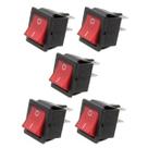Kit 05 x Chave Gangorra Kcd4-201n 4t 16/20a 250v Vermelha