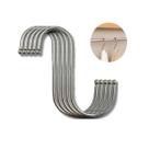 Kit 05 x Gancho Tipo S em Aço Inox Suporte Cabide Multiuso