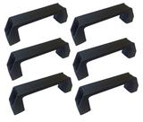 Kit 06 Alças Puxador de Nylon An 133 Manípulo Cabo Termoplástica com Furação Equipamento