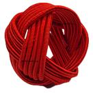 KIT 06 Argola Porta Guardanapo Anel Trançado Vermelho Luxo Mesa Posta