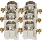 Kit 06 base para fusivel diazed 25a 250v
