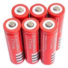 Kit 06 Baterias 18650 3.7v 6800mah Recarregável Lanterna