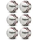 Kit 06 Bola De Futebol Campo Topper Maestro PRO