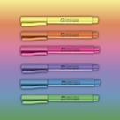 Kit 06 Caneta Marca Texto FABER CASTELL Grifpen Cores Neon