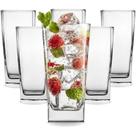 Kit 06 Copos Quadrados Texas Vidro 320ml