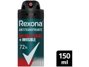 Kit 06 Desodorantes Antitrans. Aerossol Rexona Motion Sense Antibacterial + Invisible 72h 150ml