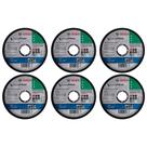 Kit 06 Discos de Corte para Esmerilhadeira Inox 4.1/2 7/8 Standard Reto Profissional - Bosch