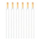 Kit 06 Espetos para Churrasco em Alumínio Duplo com Cabo de Madeira Hannah