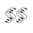 Kit 06 Ganchos S Aço Inox Utensílios Cozinha Suporte Barra