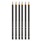 Kit 06 Lápis Preto Nº2 Max Sextavado 1205 HB Faber Castell