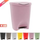 Kit 06 Lixeiras Cozinha Banheiro Escritório C/ Pedal 15L