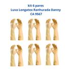 Kit 06 Luvas Proteção Longatex Ranhurada Danny Serviços Gerais Limpeza CA 9567 Kit 06 Luvas Proteção Longatex Ranhurada Danny Serviços Gerais Limpeza CA 9567