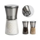 Kit 06 Moedor Manual Pimenta Sal 165ml Temperos Vidro e Inox Kit 06 Moedor Manual Pimenta Sal 165ml Temperos Vidro e Inox