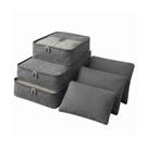Kit 06 Organizadores Cinza Mala de Viagem Tamanhos Variados