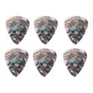 Kit 06 Palhetas Fender Thin Celuloide Premium 351 Shape Abalone