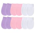 Kit 06 Pares de Luvas Lisas Para Bebê Recém Nascido RN Macia Confortável Maternidade Enxoval Kit 06 Pares de Luvas Lisas Para Bebê Recém Nascido RN Macia Confortável Maternidade Enxoval