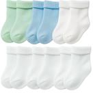 Kit 06 Pares de Meias Bebê RN Recém Nascido Essencial para Enxoval Saída Maternidade 0-10 Meses