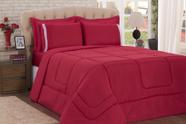 Kit 06 Peças Edredom Dupla Face Casal Queen Size Com Lençol