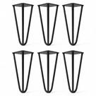 Kit 06 Pés Hairpin Legs 15cm Aramado de Aço Triplo Para Móveis e Estofados - Desk Design Kit 06 Pés Hairpin Legs 15cm Aramado de Aço Triplo Para Móveis e Estofados - Desk Design