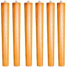 Kit 06 Pés Palito Madeira 35 cm Rosqueável P02 Móveis Poltrona Puff Mesa - Inoviza Kit 06 Pés Palito Madeira 35 cm Rosqueável P02 Móveis Poltrona Puff Mesa - Inoviza
