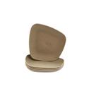 Kit 06 Pratos Plastico Duro Resistente Sobremesa Verde Claro