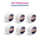 Kit 06 Rolos Papel Perlon Depilação Falso Tecido Santa Clara