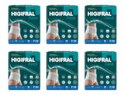 Kit 06 Roupa Intima Higifral Pants Tam P/M 8Un - Eurofral