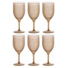 Kit 06 Taças Água e Vinho De Acrílico Luxxor 480ml Paramount