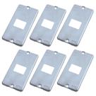 Kit 06 Tampa Condulete 1 Posto 1 Tomada RJ45 3/4' Alumínio