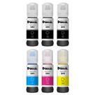 Kit 06 Tintas compatível T544 para impressora Ecotank Epson L5590