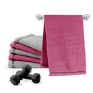 Kit 06 Toalhas Fitness Para Treinar Toalhinha Academia
