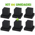 Kit 06 Un Acabamento Quadrado Metal Para Registro 1/2 3/4 Padrão Deca Preto Fosco Kit 06 Un Acabamento Quadrado Metal Para Registro 1/2 3/4 Padrão Deca Preto Fosco