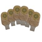 KIT 06 UNIDADES - Bolsa Drenável de Colostomia Karaya Recortável Opaca (VITALGOLD)