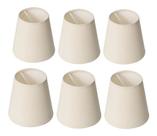 Kit 06 Unidades Peças Mini Cúpulas de Abajur Tecido Algodão Ref 01