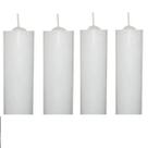 Kit 06 Velas De 7 Dias Brancas 100% Parafina Pura 200g