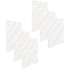 Kit 06un De Revestimento Para Parede Maleável E Matéria Prima Feita Em Pet Cor Branco Paraná Cia Laser